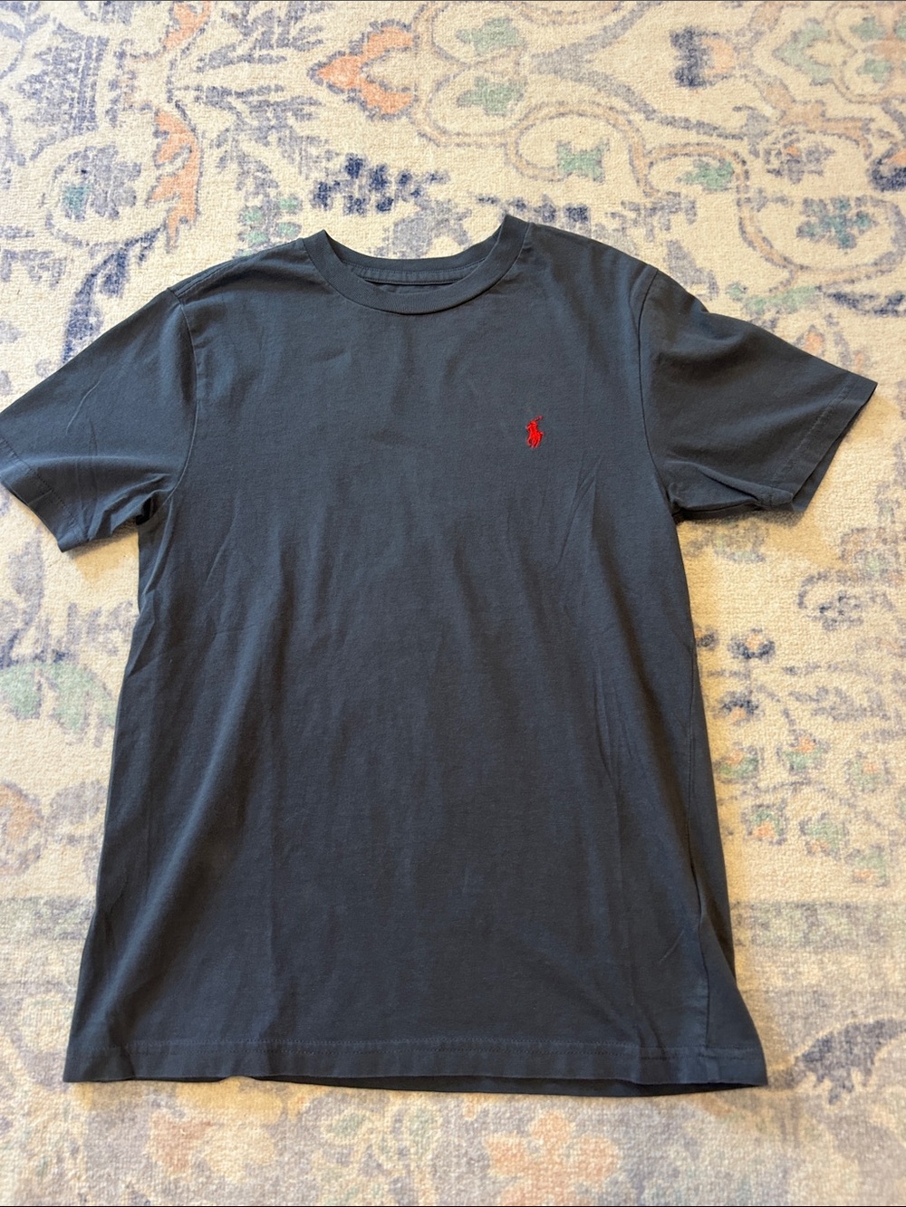 Polo by Ralph Lauren Navy Short Sleeve Crew Tee with Red Pony